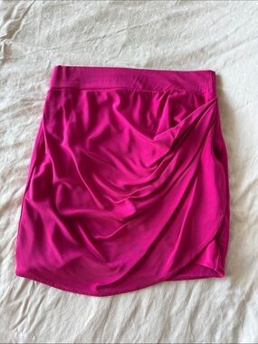 Gauge81 Fuchsia Draped Mini Skirt S